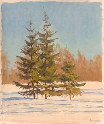Study of Fir Trees by Ilya Yatsenko